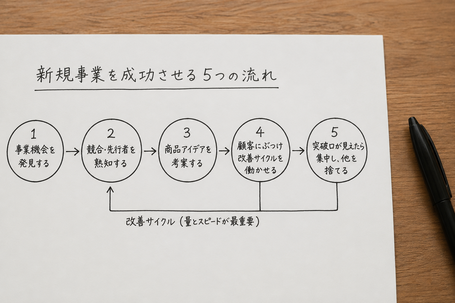 新規事業成功に向けたルーティン